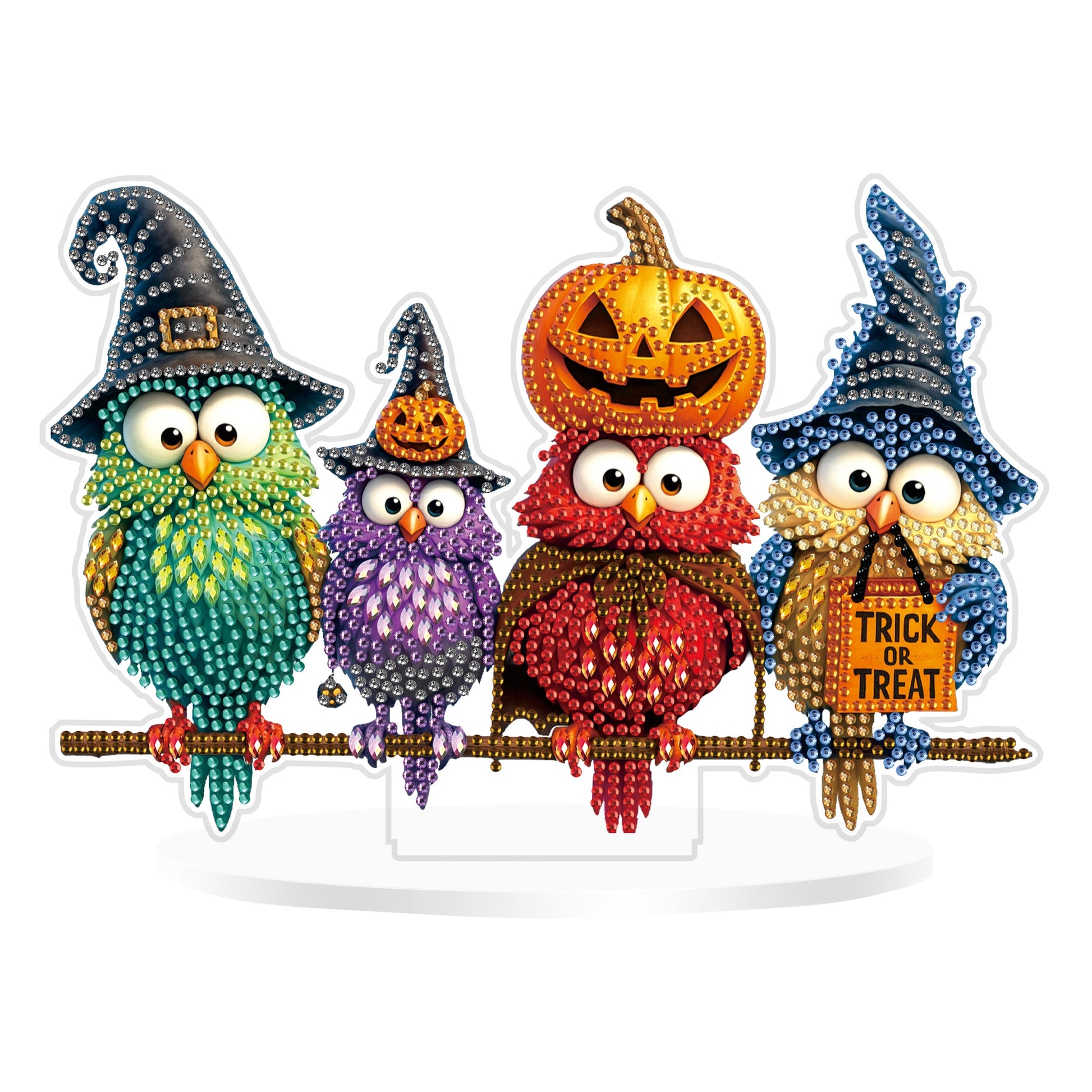 Colorful Halloween Birds - Tabletop