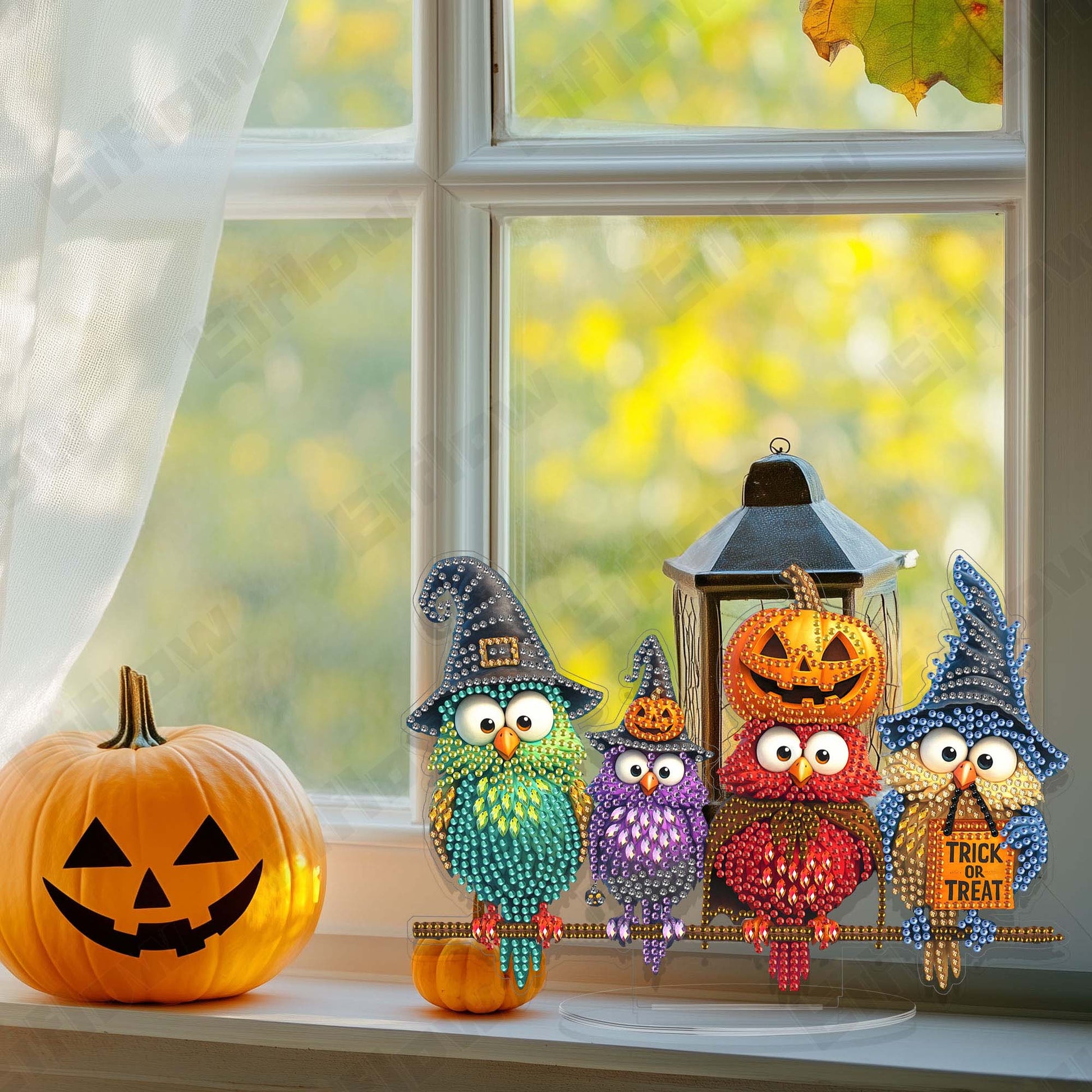 Colorful Halloween Birds - Tabletop