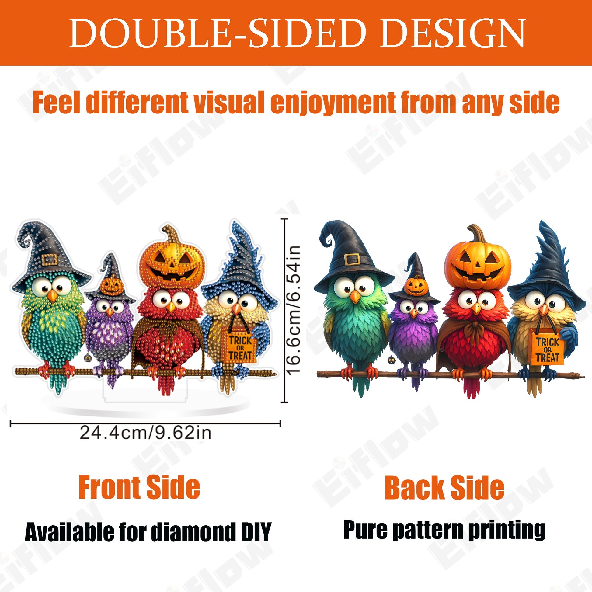 Colorful Halloween Birds - Tabletop