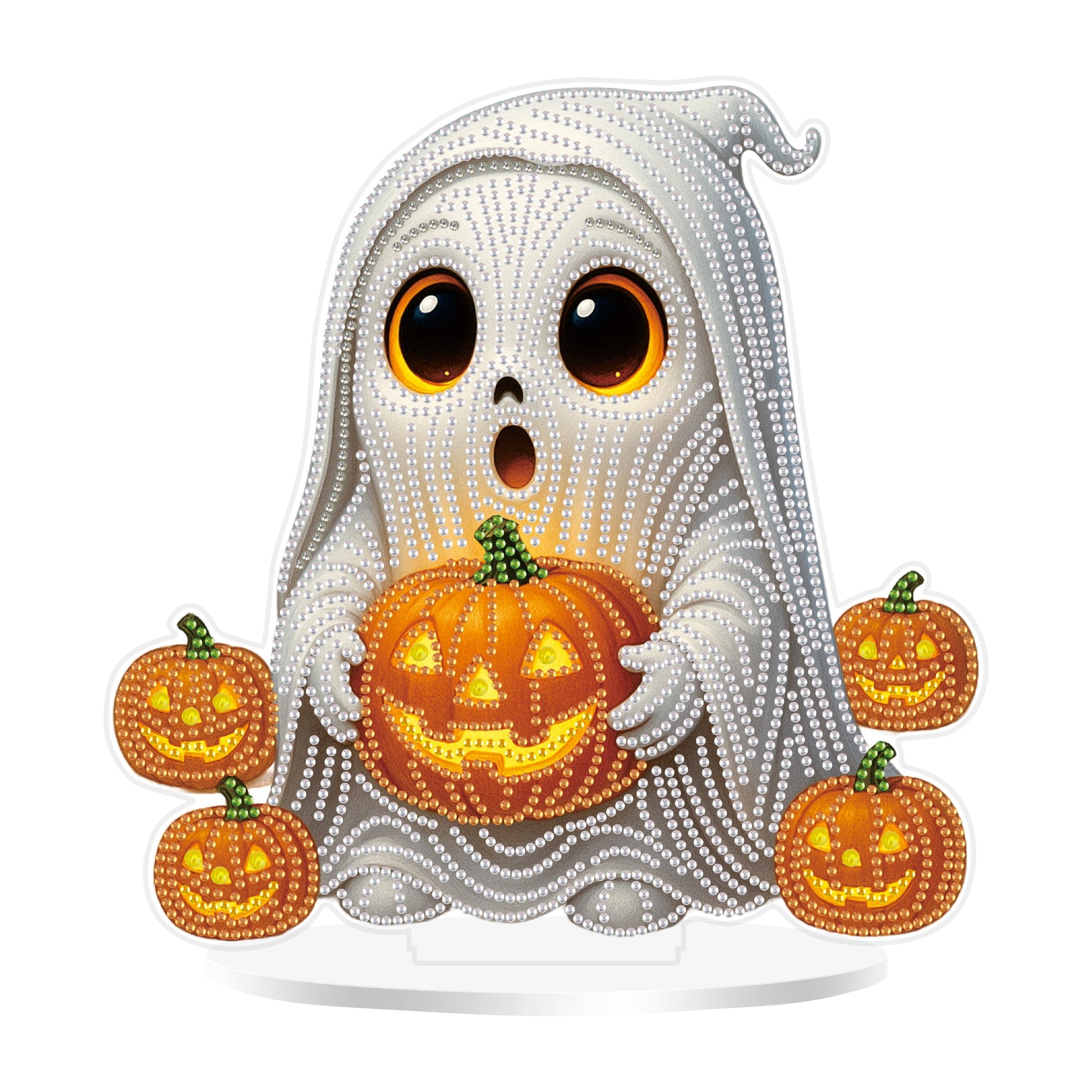 The Ghost Holding A Pumpkin