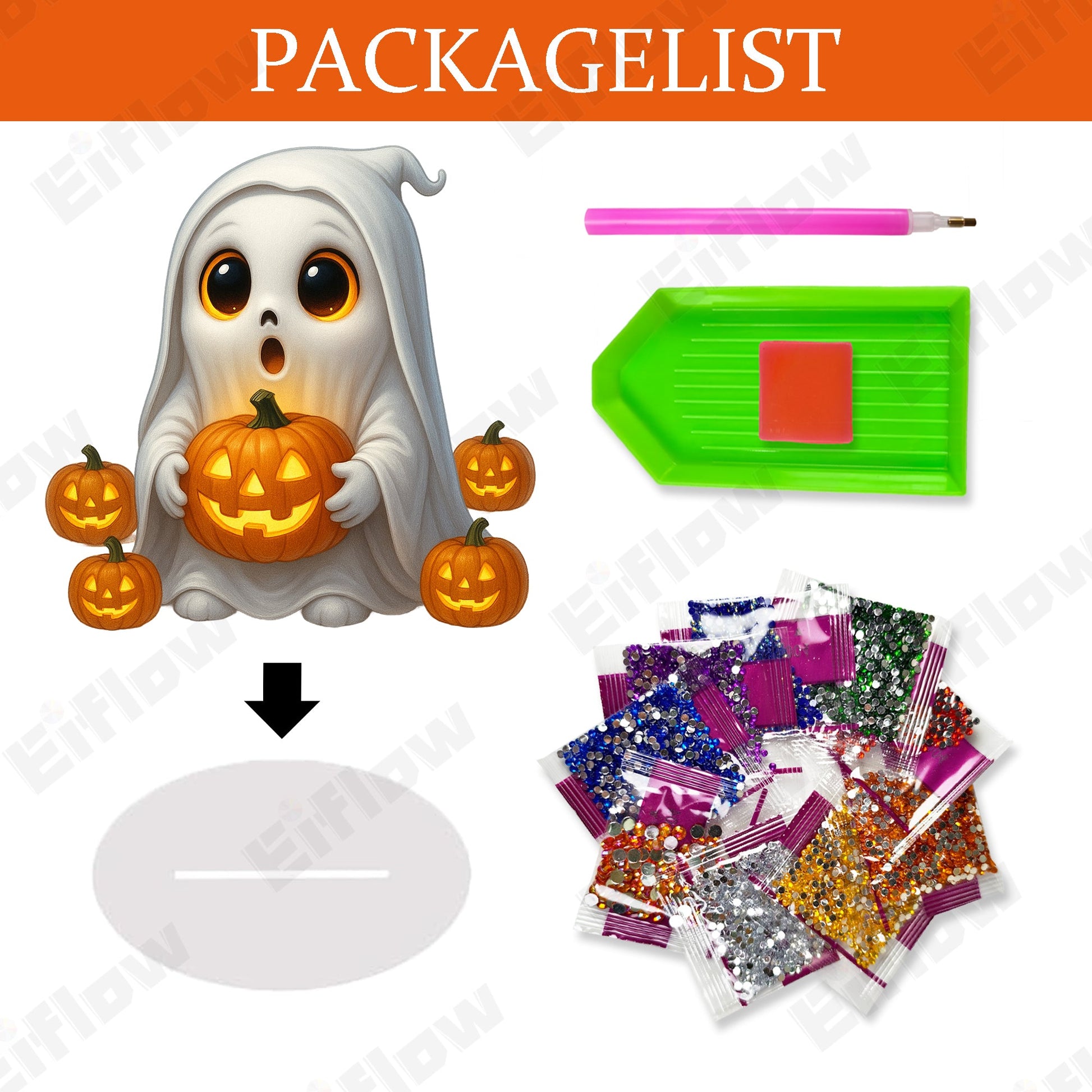 The Ghost Holding A Pumpkin