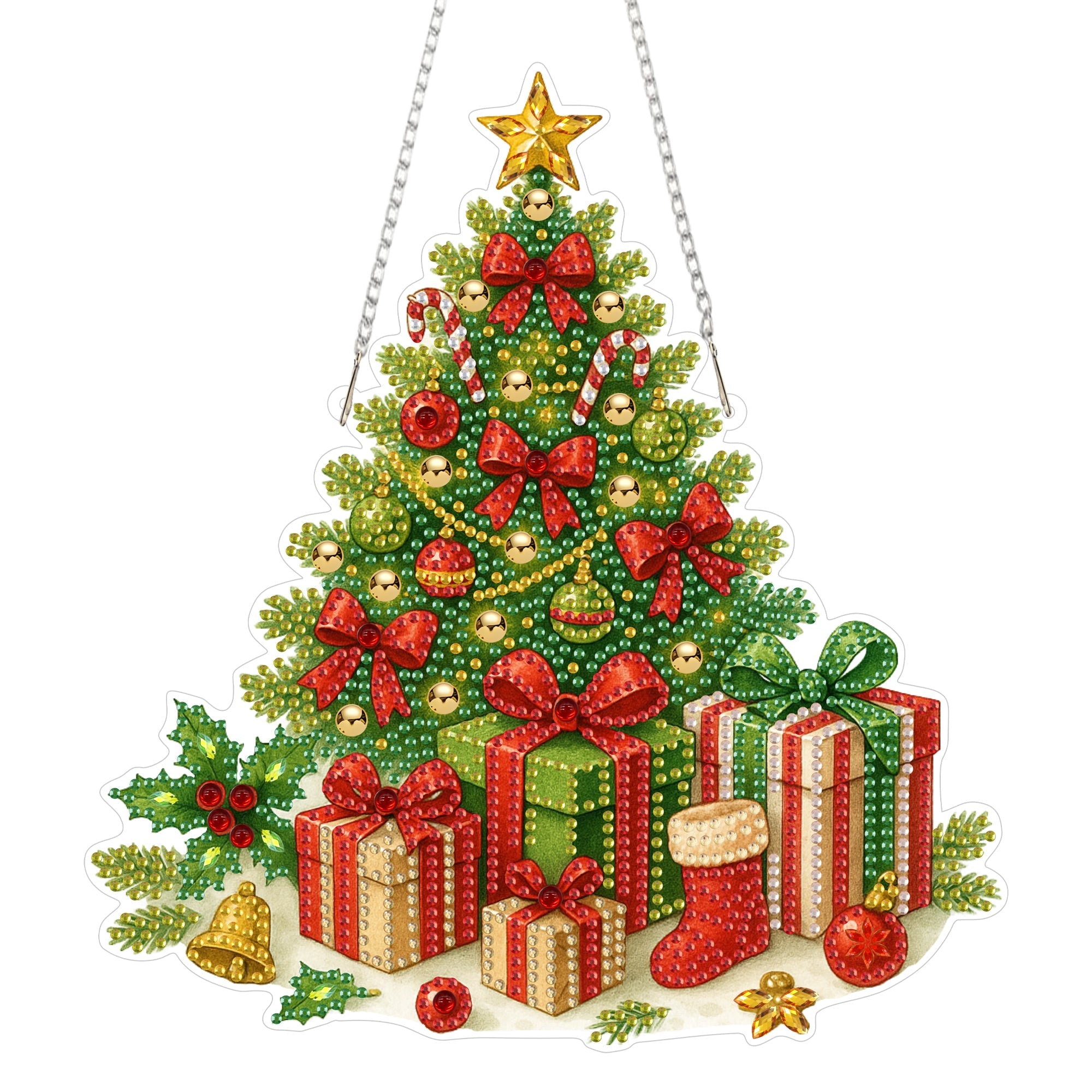 Christmas Tree with Gifts - Hanging