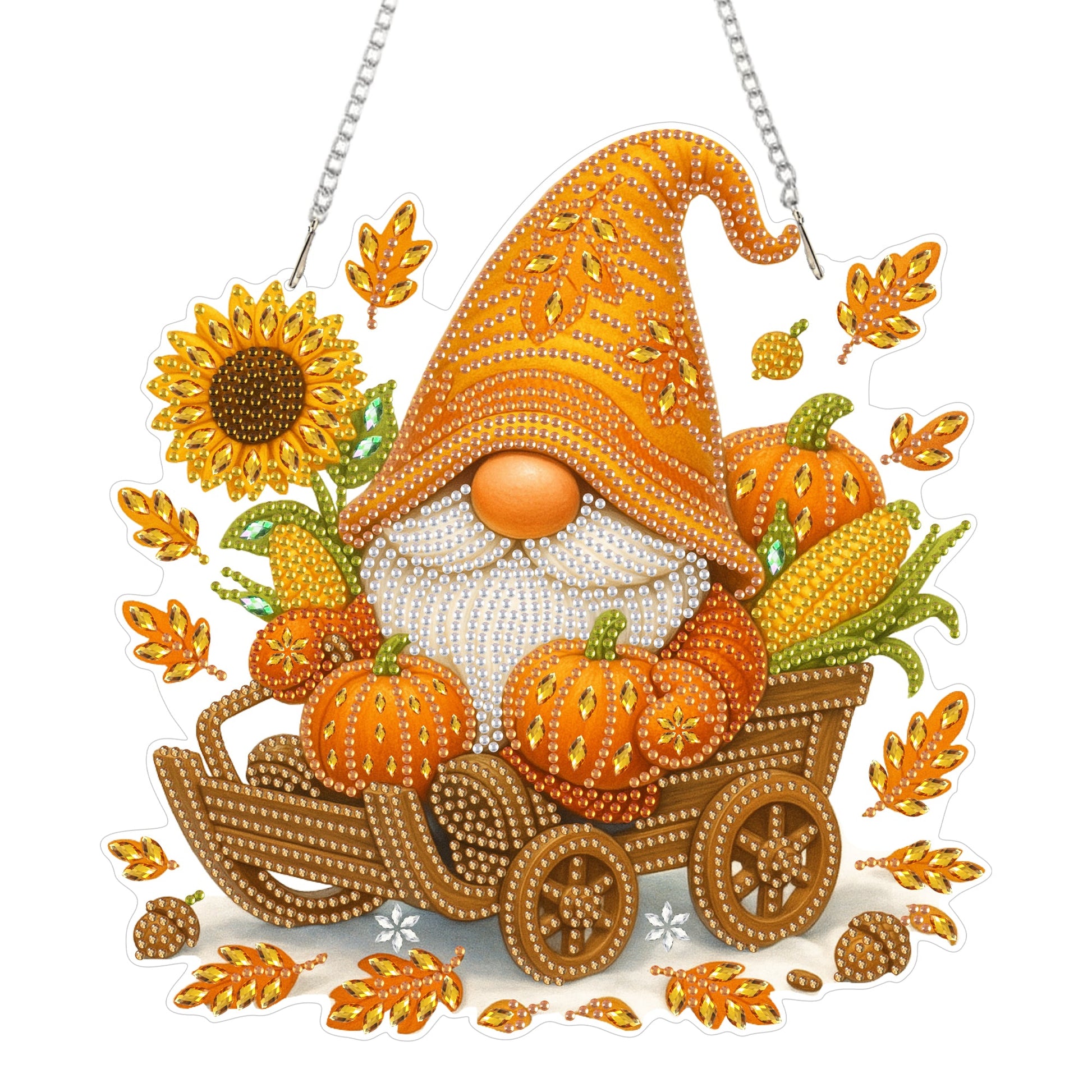 Gnome and Pumpkin - Hanging