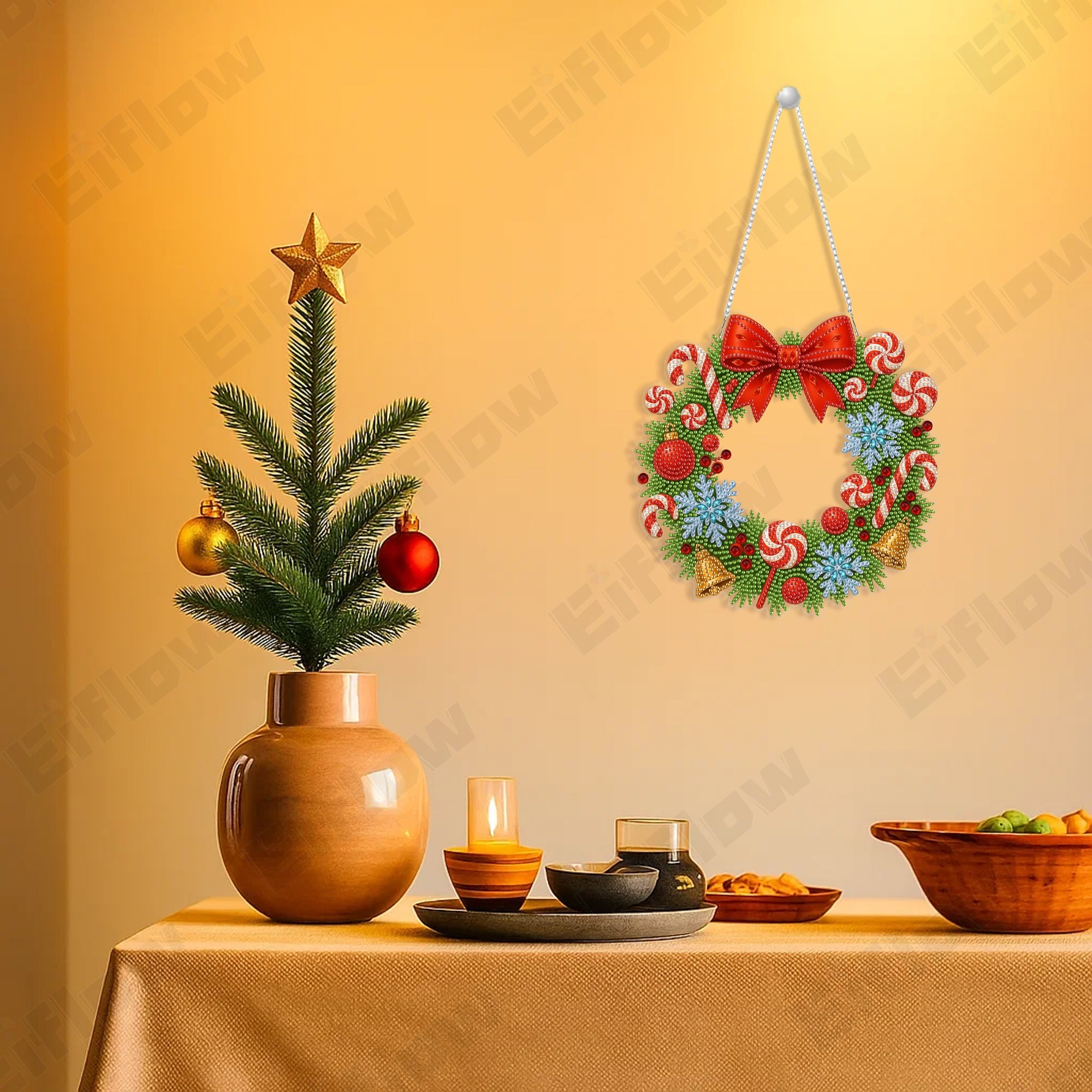 Christmas Candy Wreath