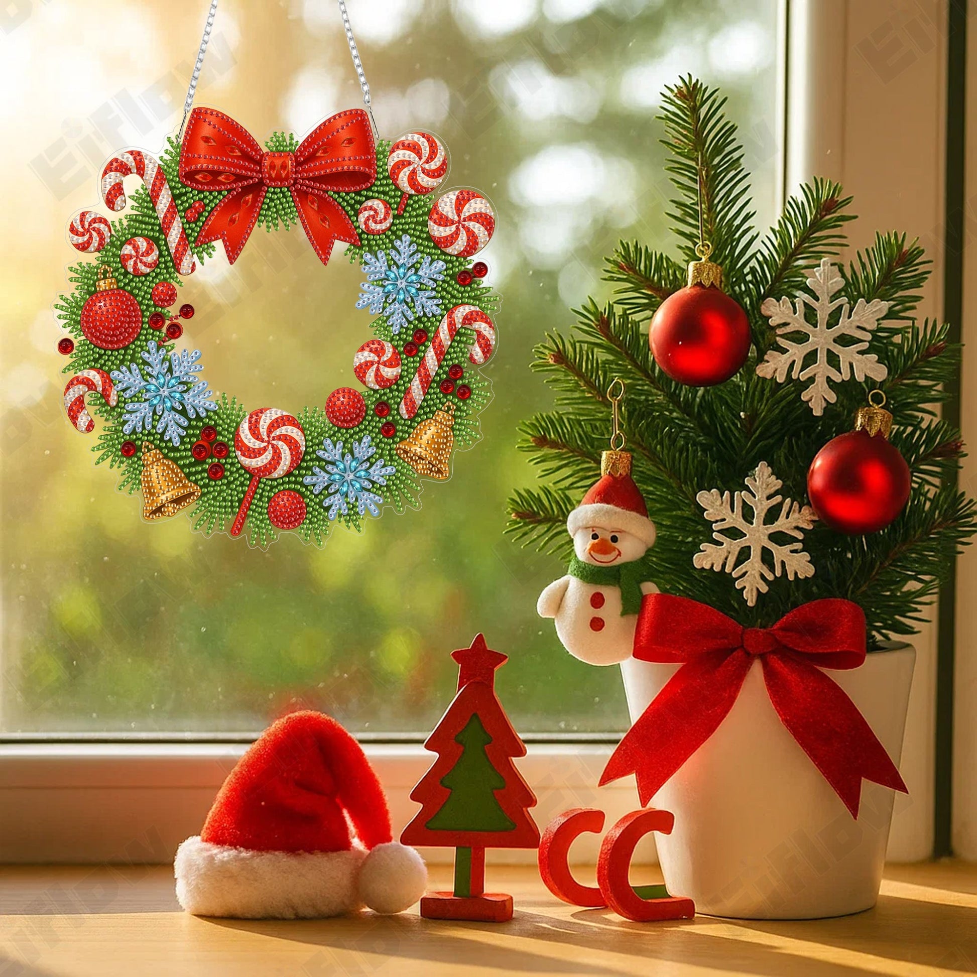 Christmas Candy Wreath