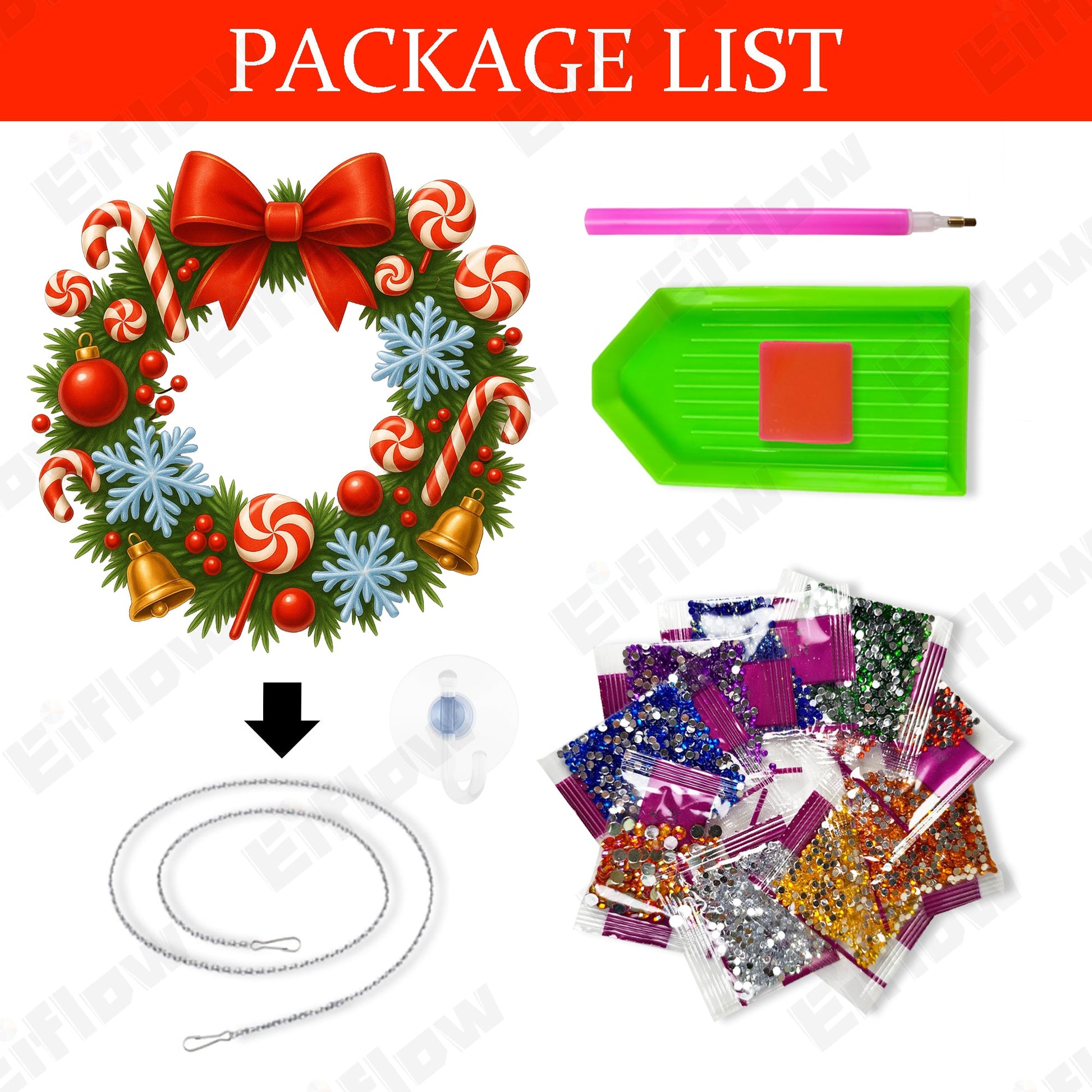 Christmas Candy Wreath