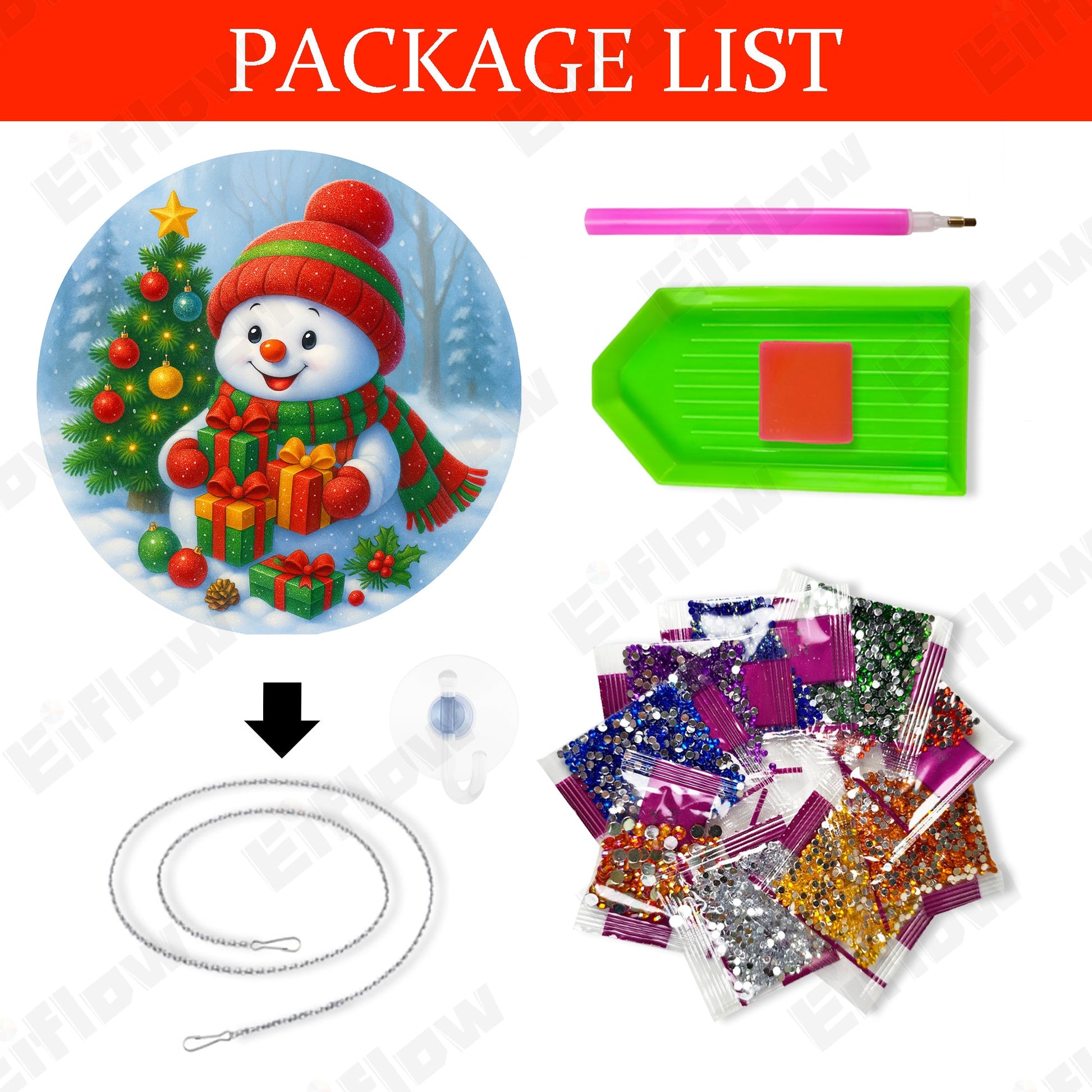 Christmas Snowman - Hanging