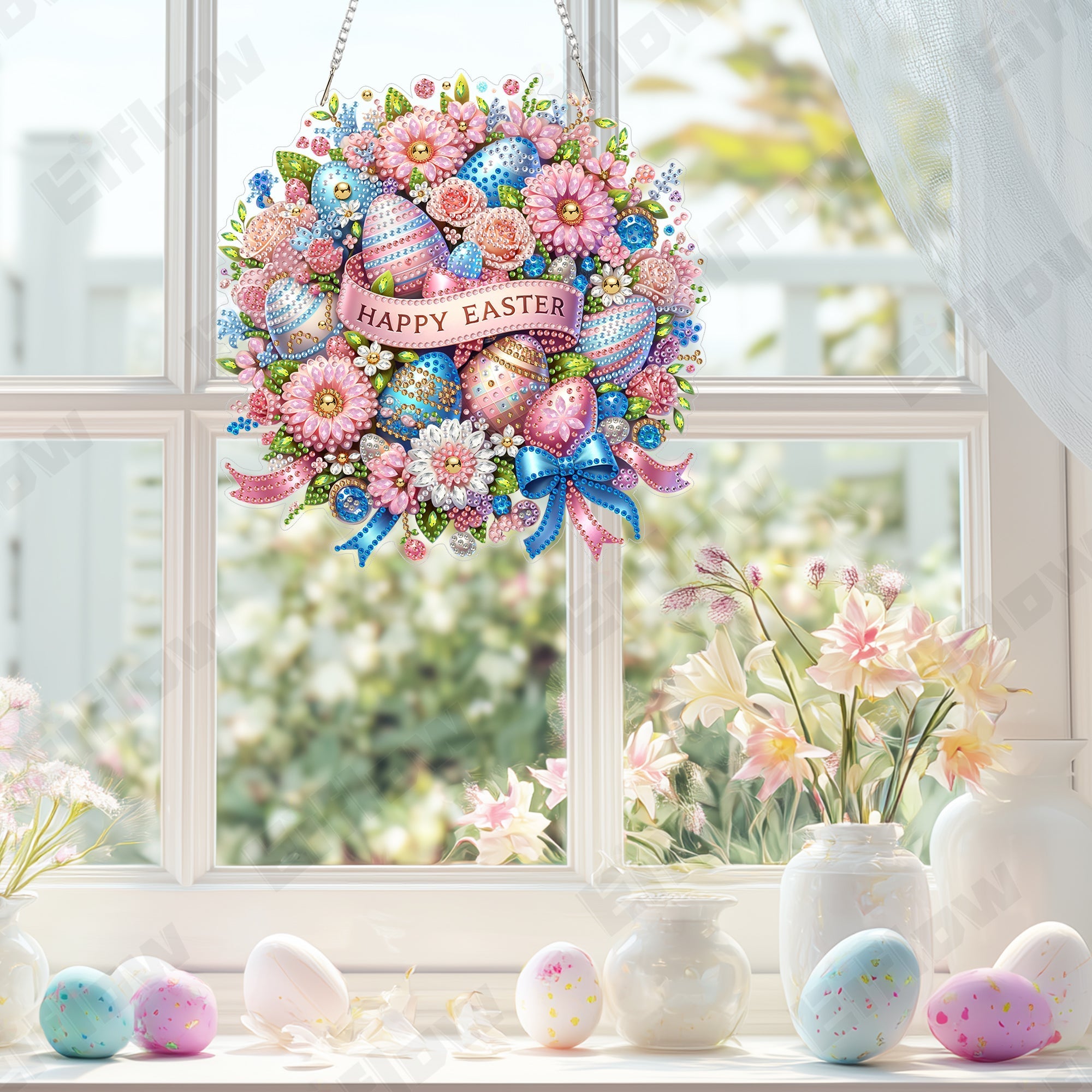 Happy Easter Wreath
