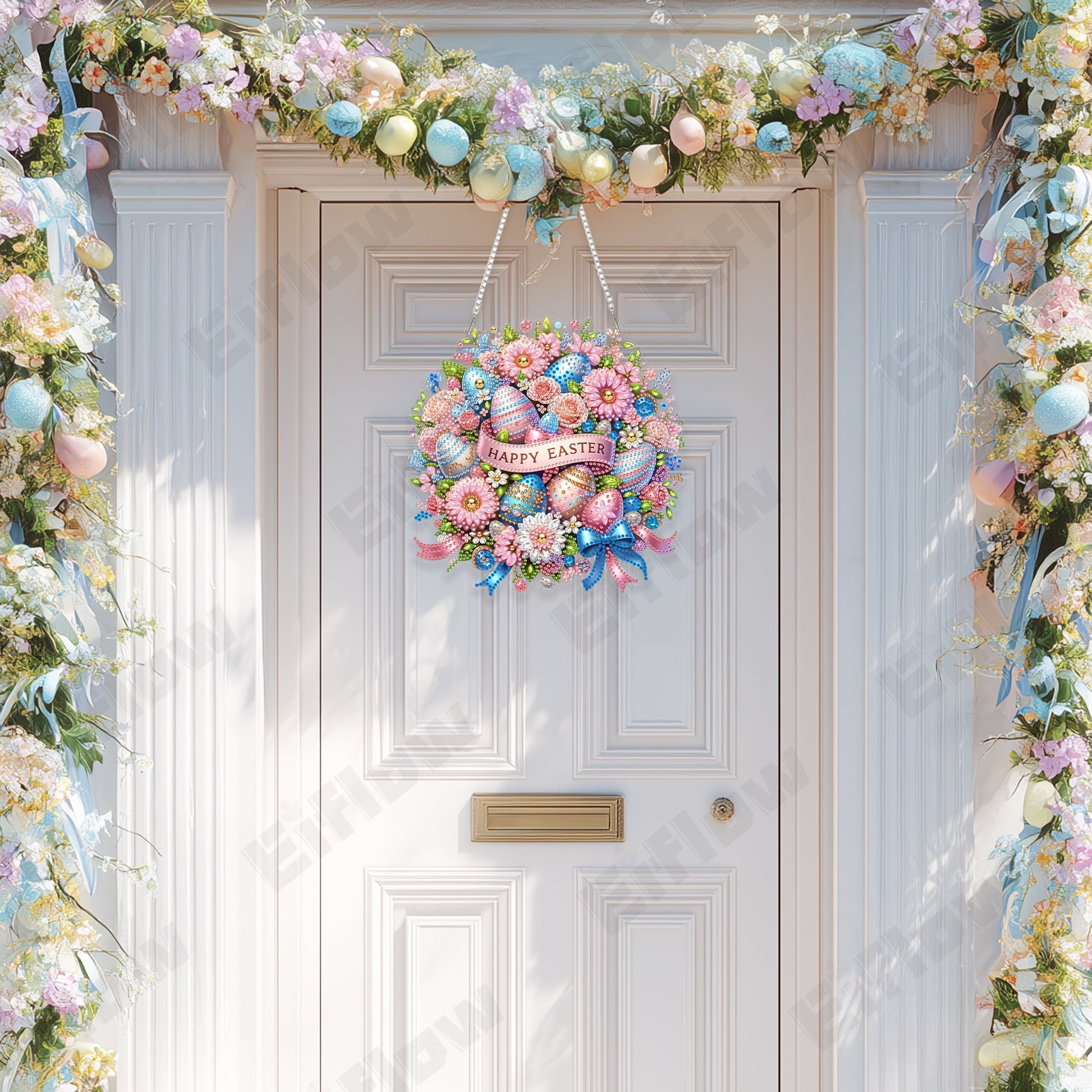 Happy Easter Wreath