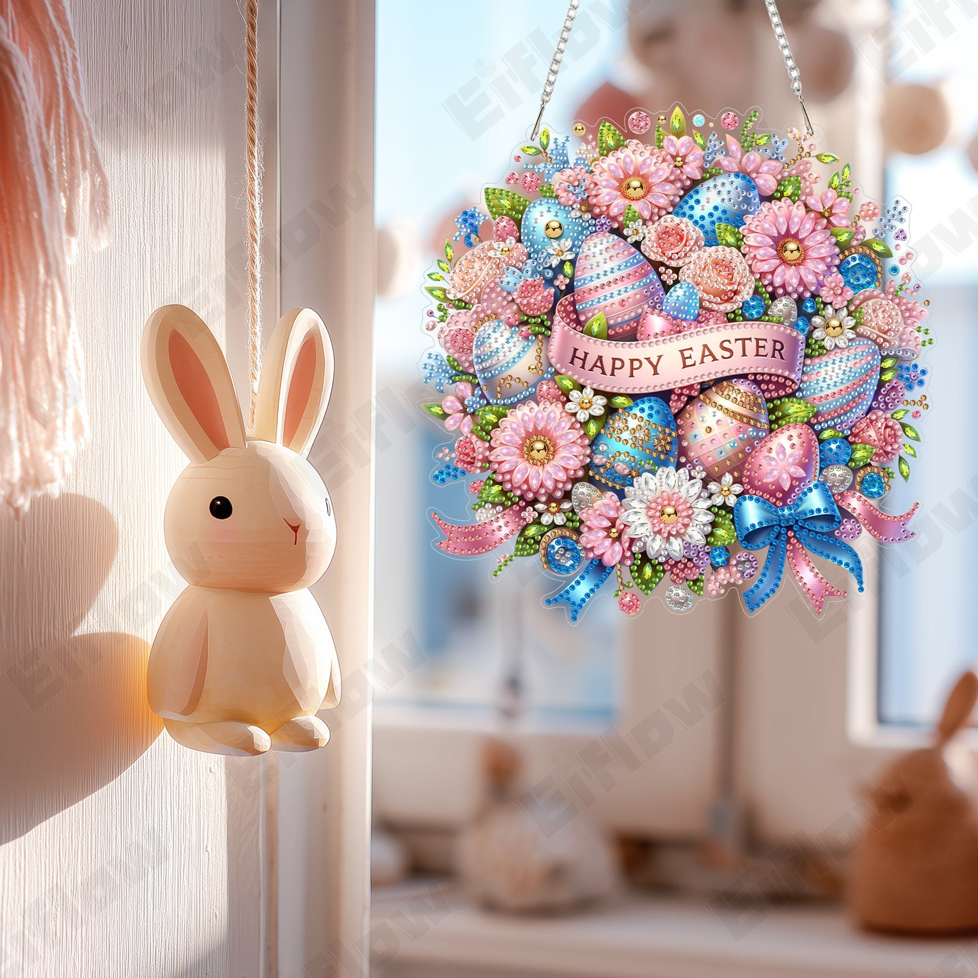 Happy Easter Wreath