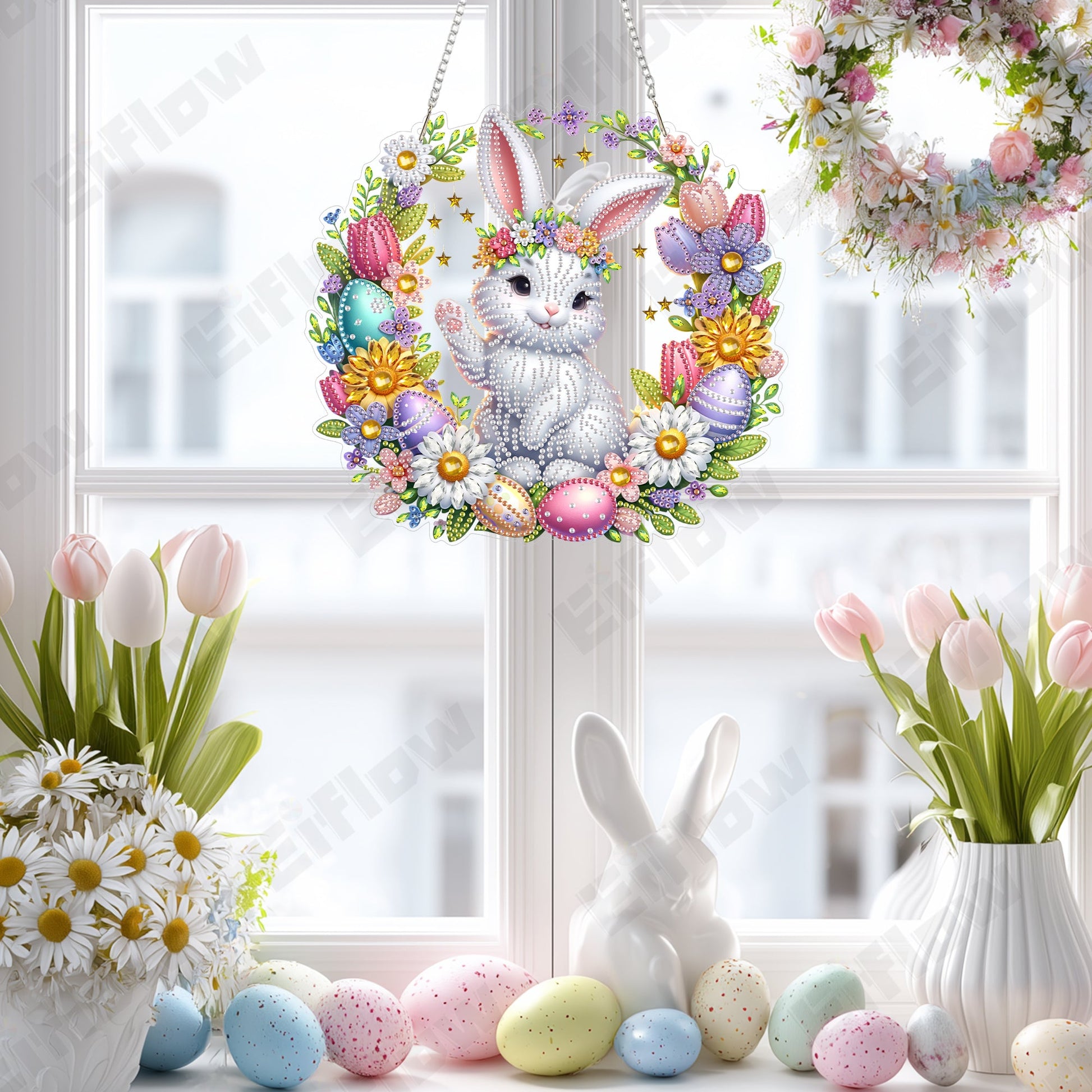 Easter Rabbit Wreath