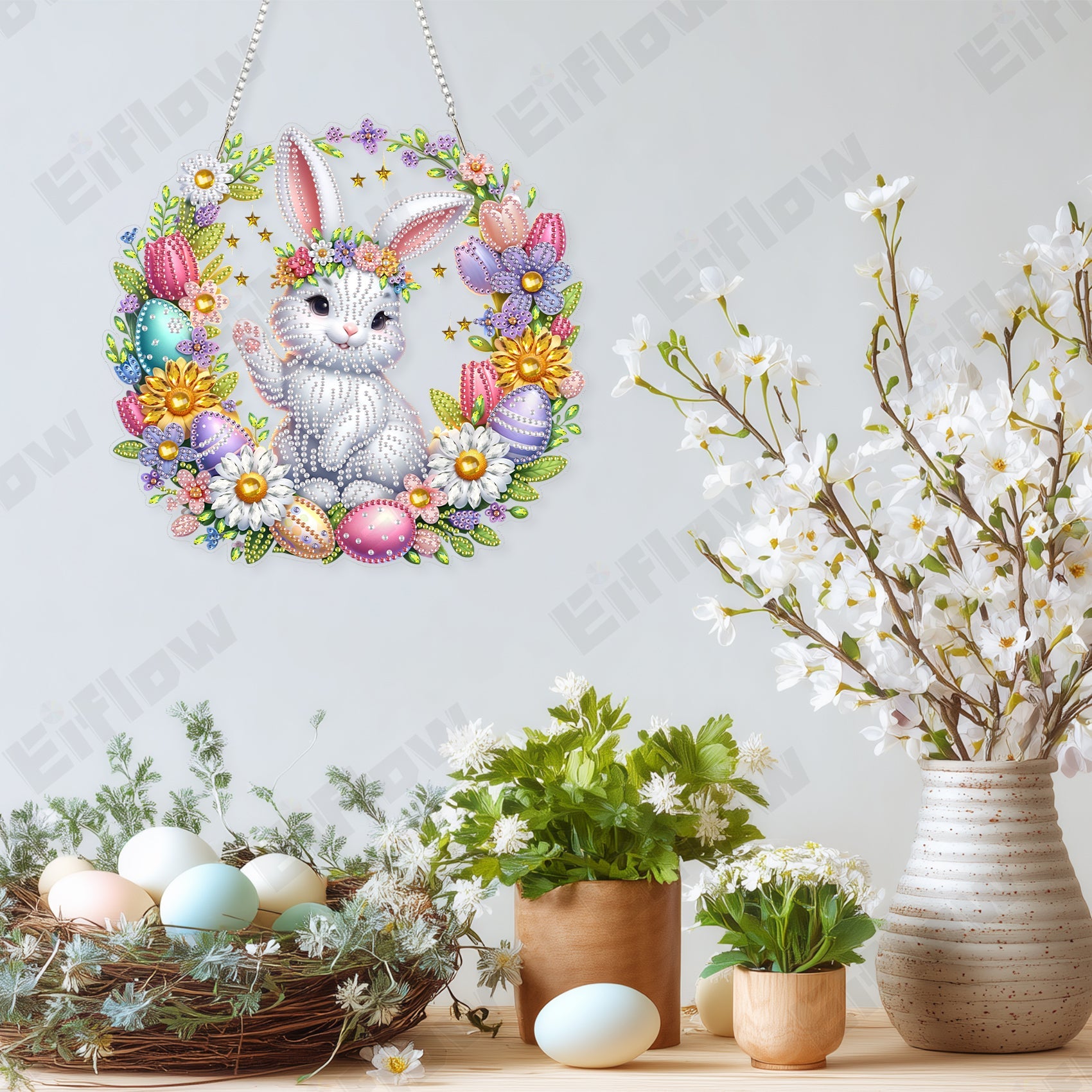 Easter Rabbit Wreath