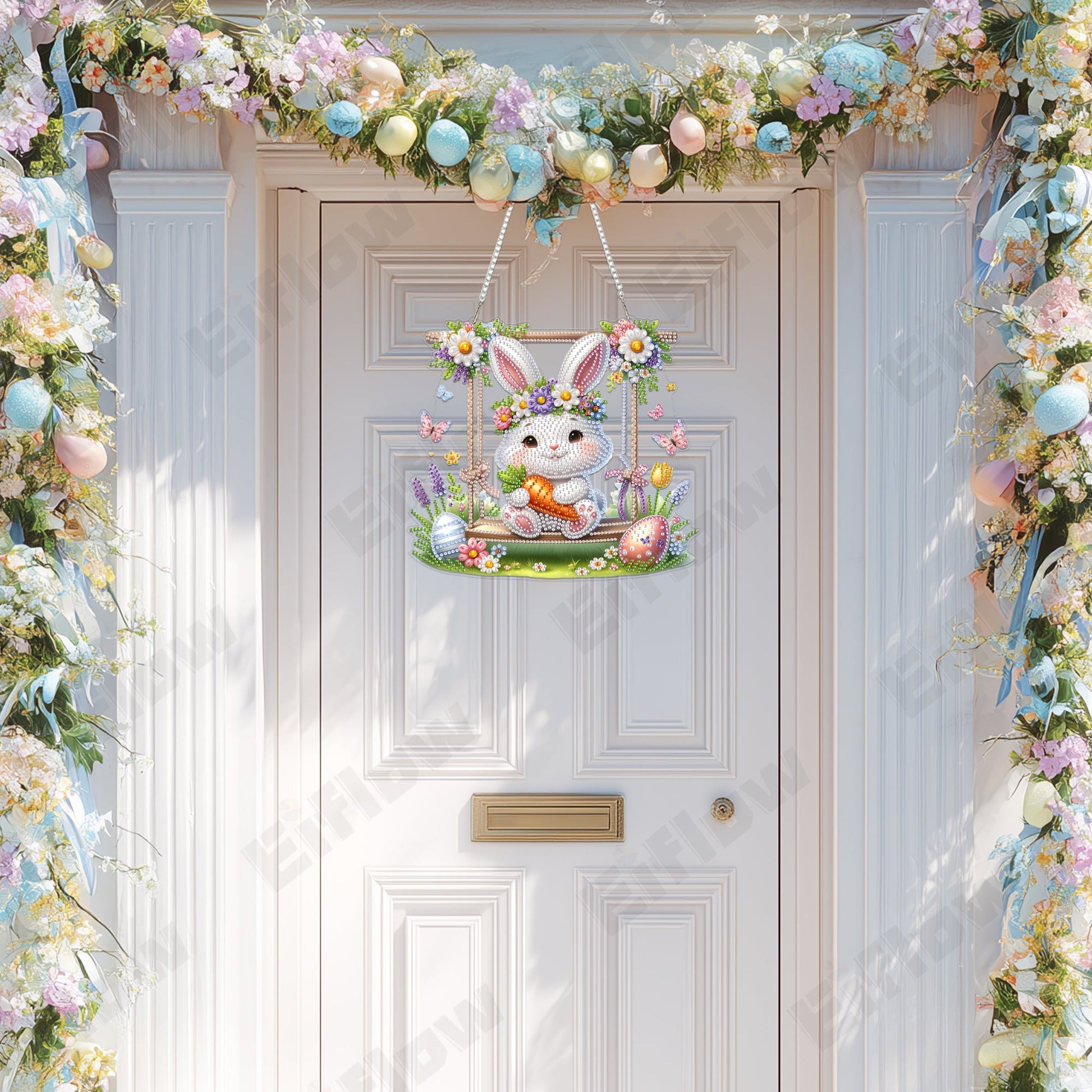 Rabbit Swinging on a Swing