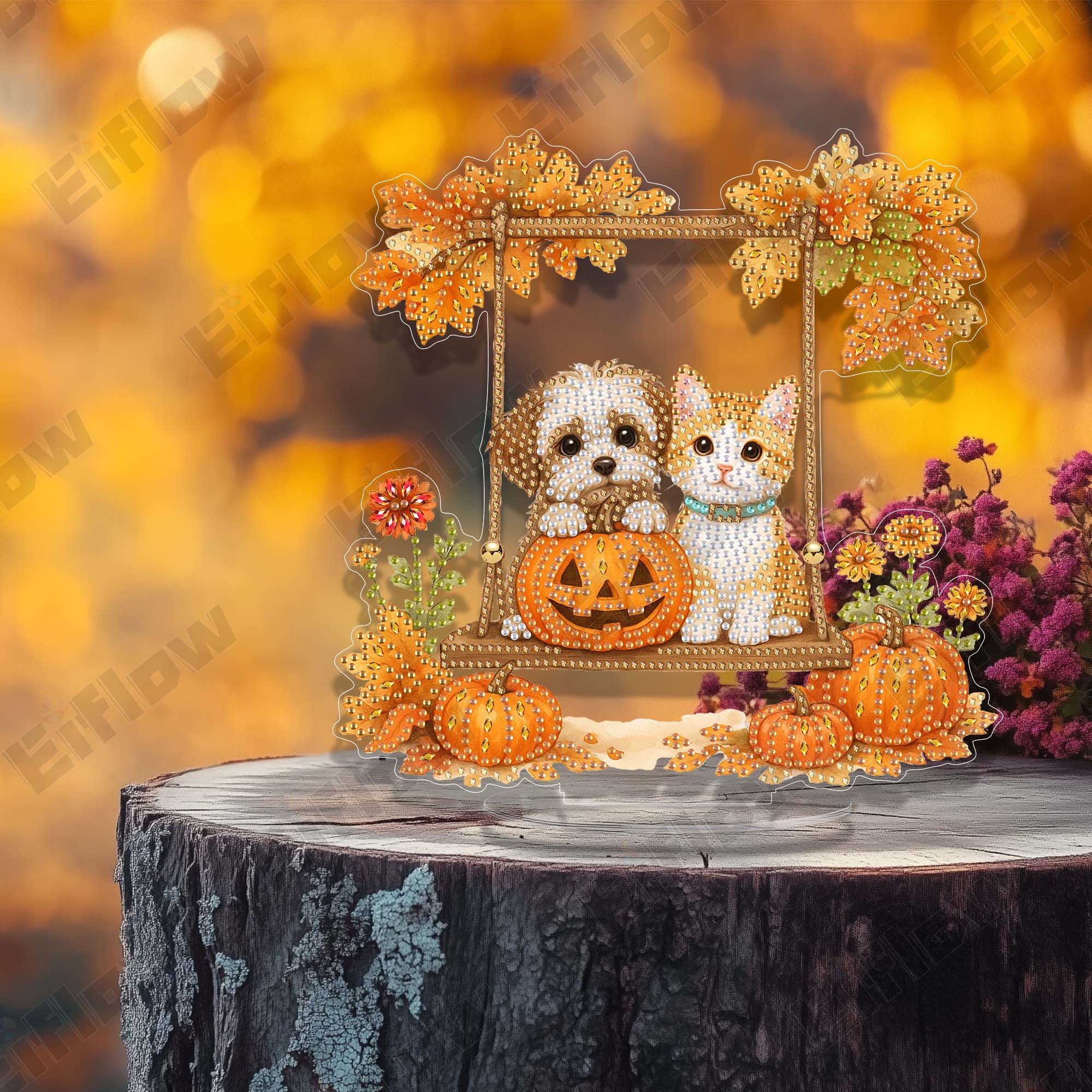 Tabletop Ornament, Cat and Dog