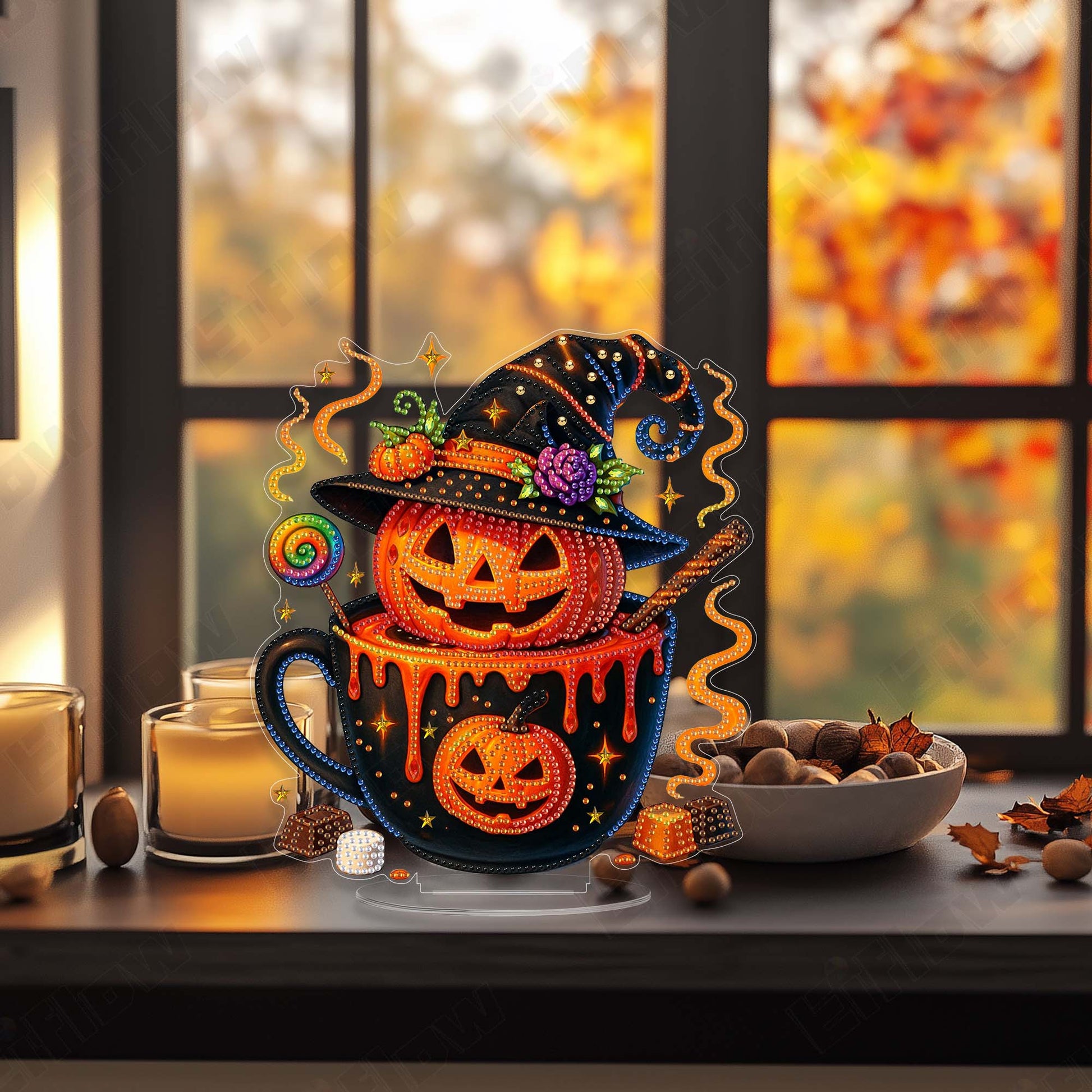 Tabletop Ornament, Pumpkin Cup