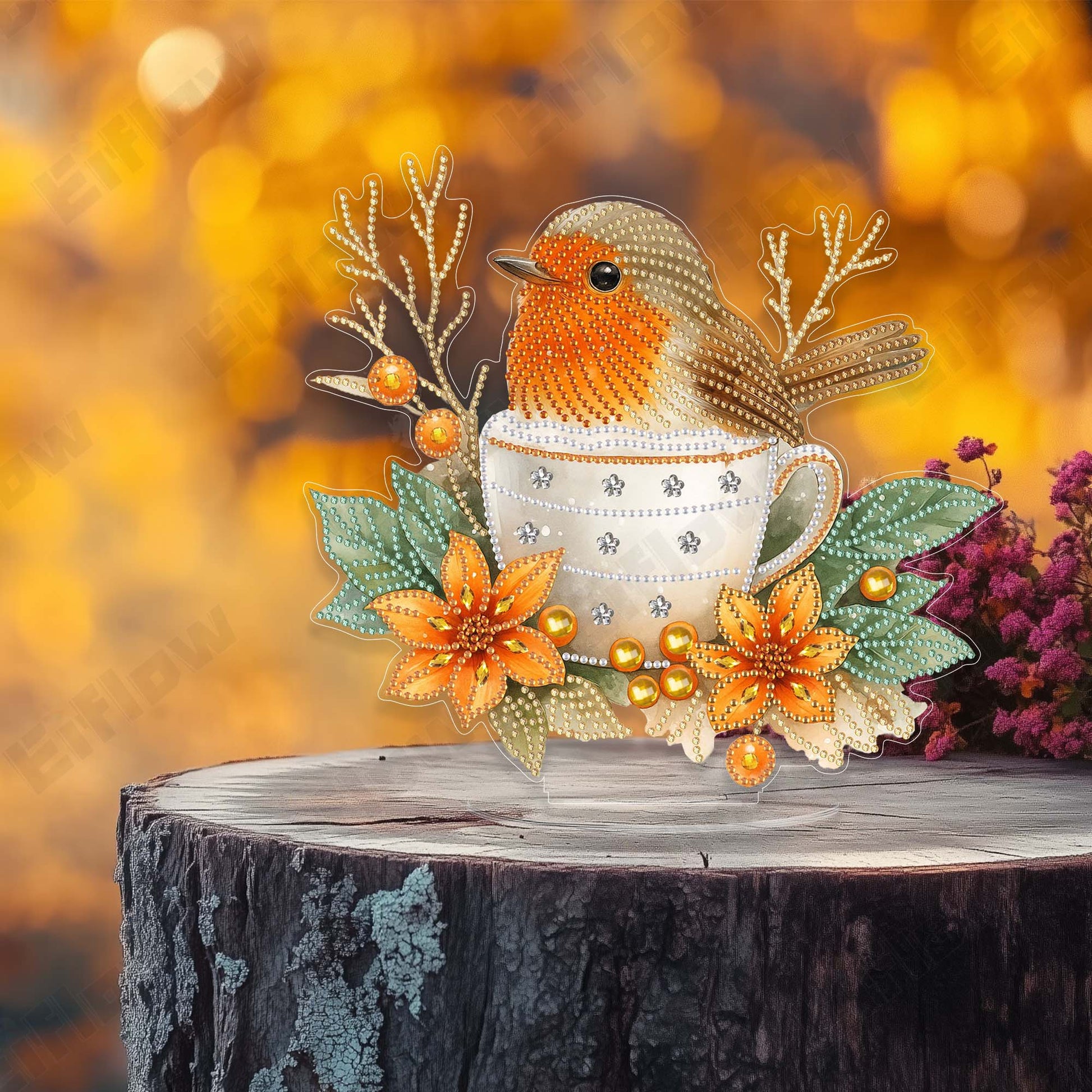 Tabletop Ornament, Fall Bird