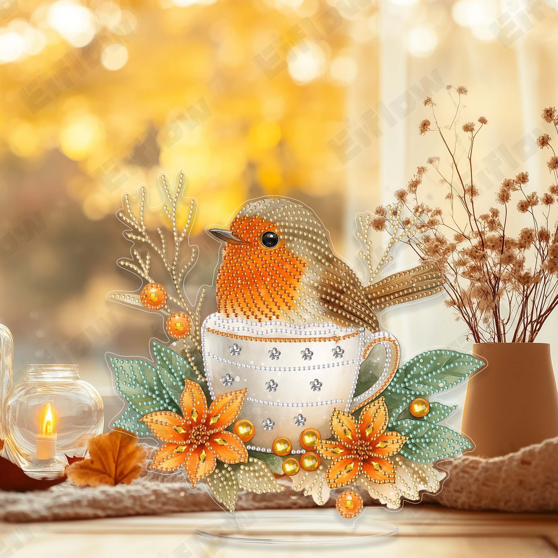 Tabletop Ornament, Fall Bird