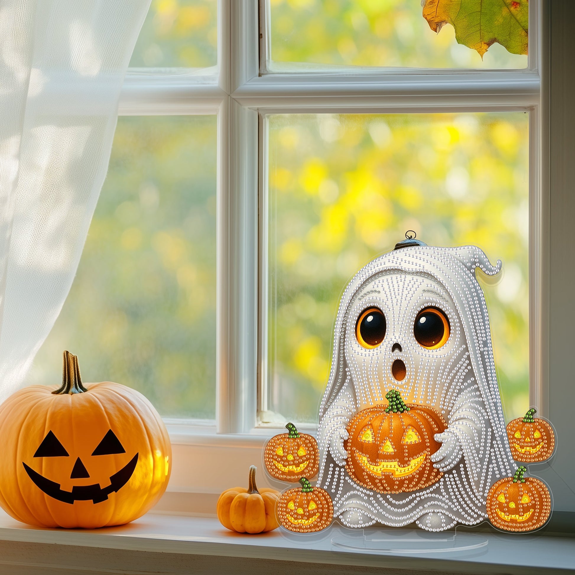 The Ghost Holding A Pumpkin