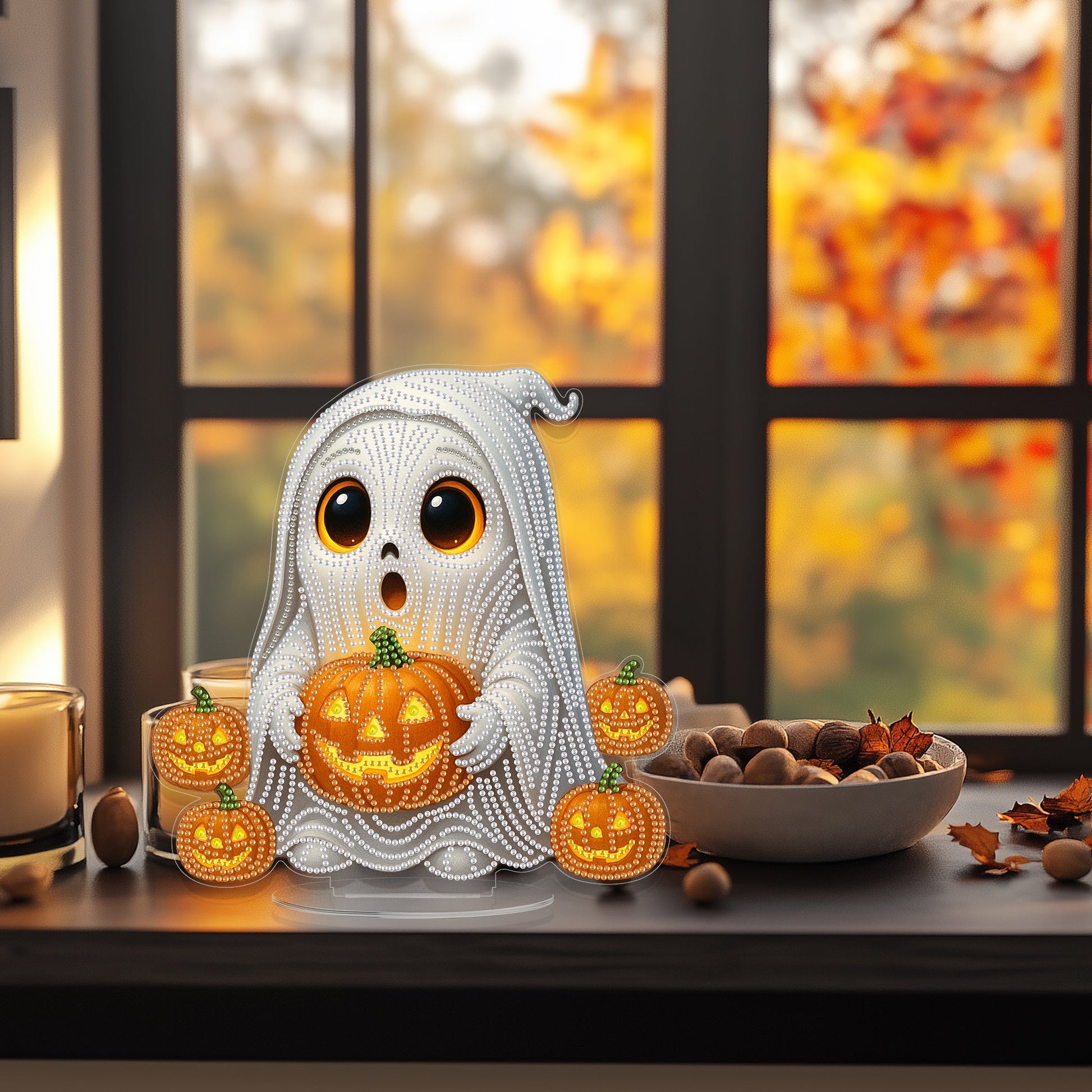 The Ghost Holding A Pumpkin