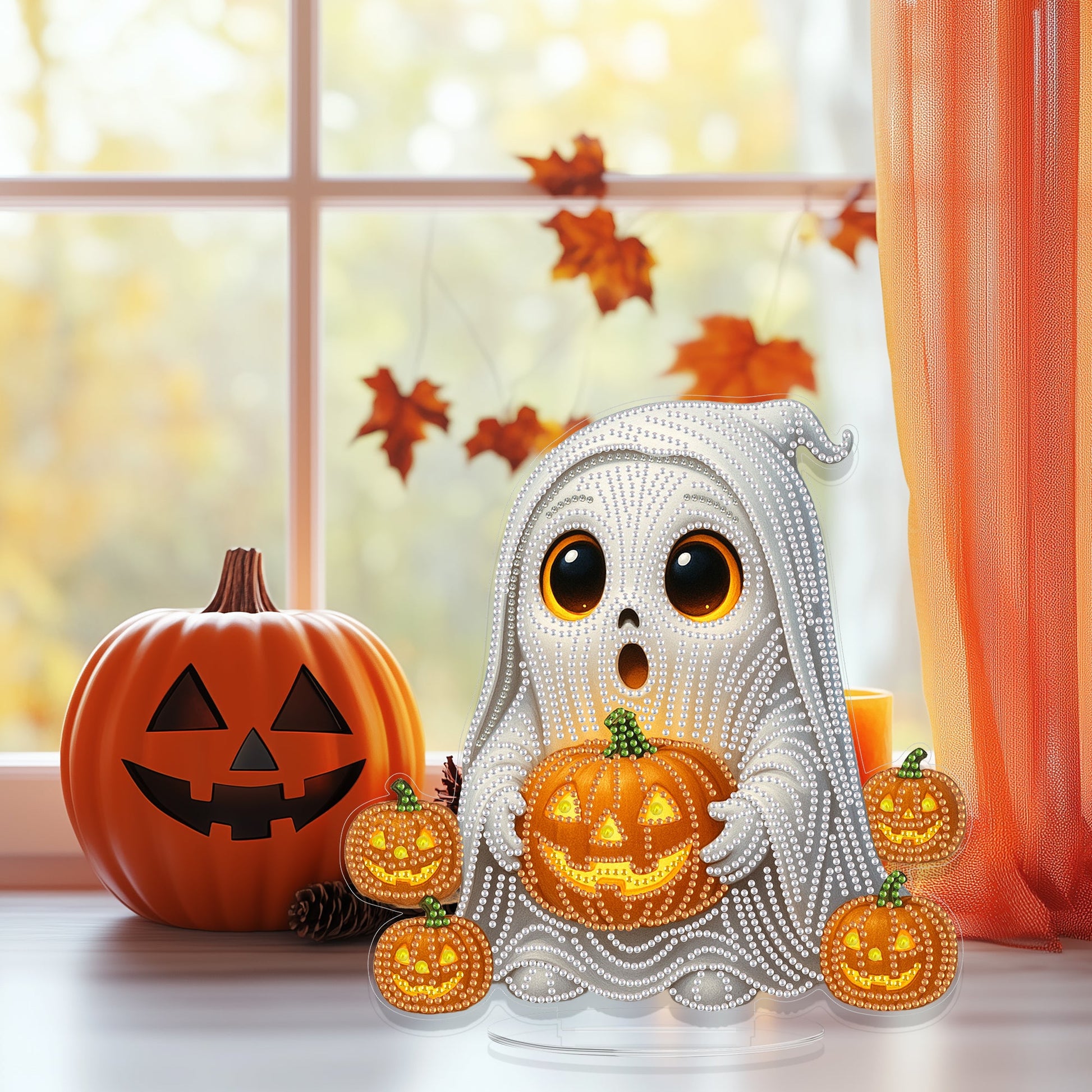 The Ghost Holding A Pumpkin