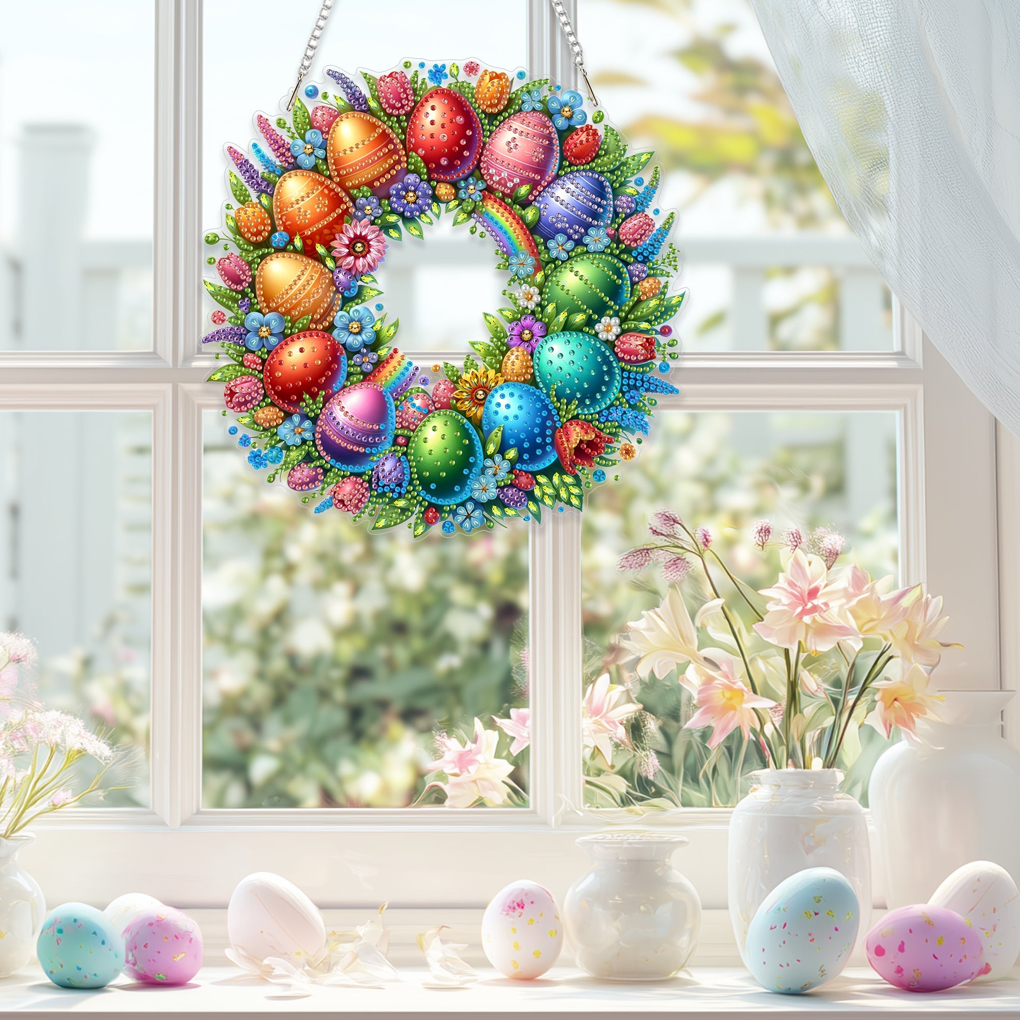 Easter Eggs Wreath