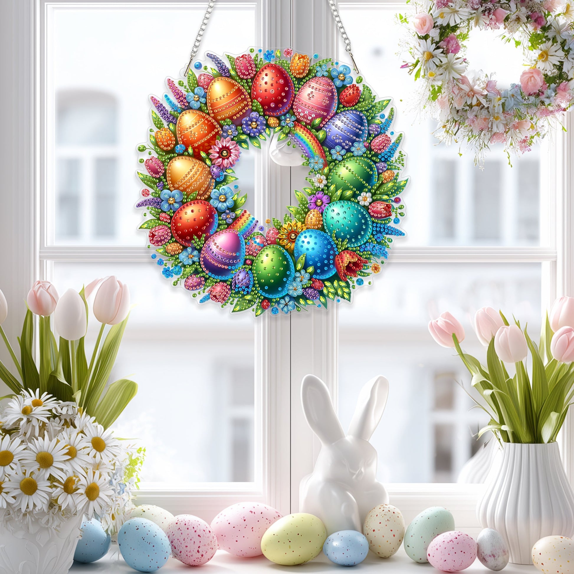 Easter Eggs Wreath