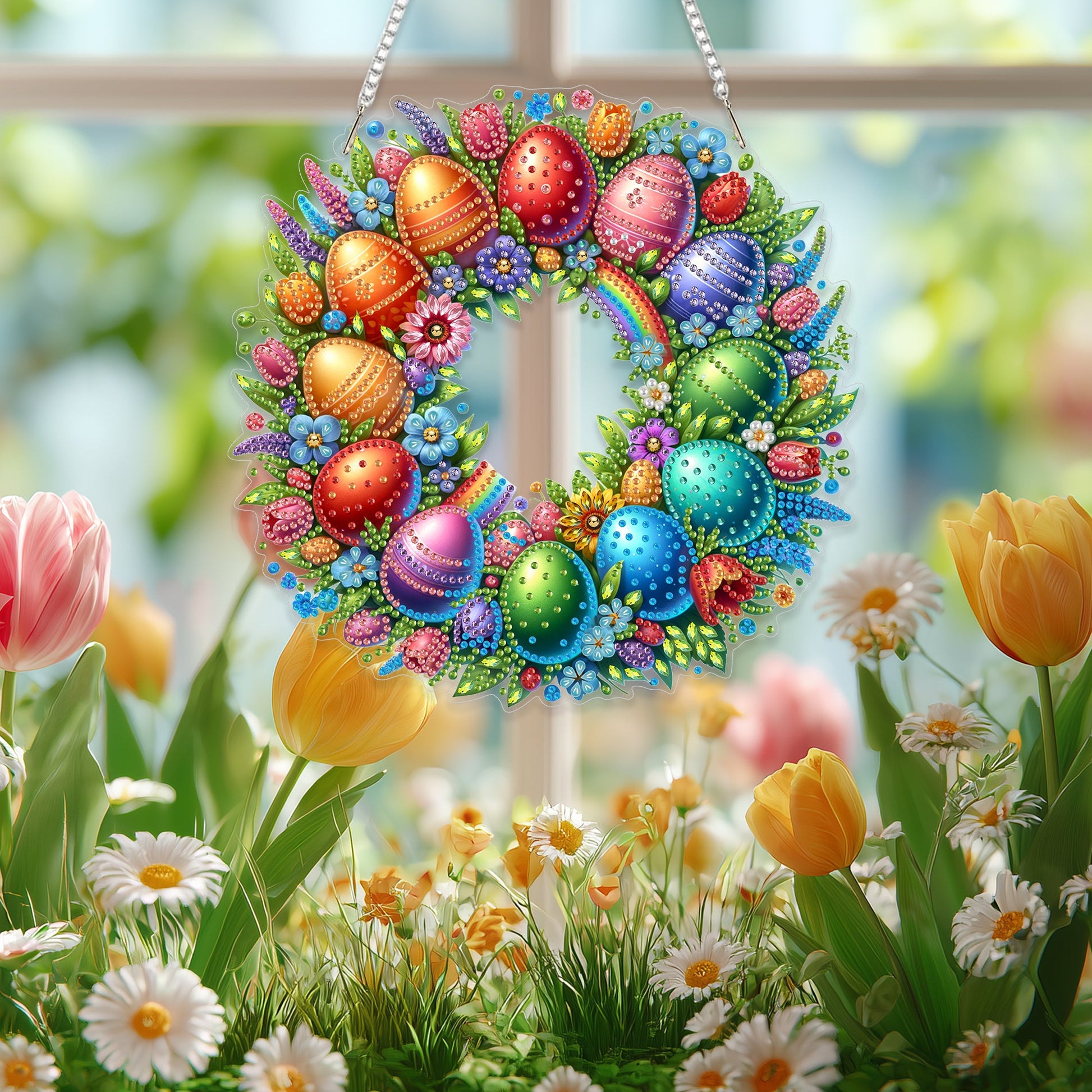 Easter Eggs Wreath