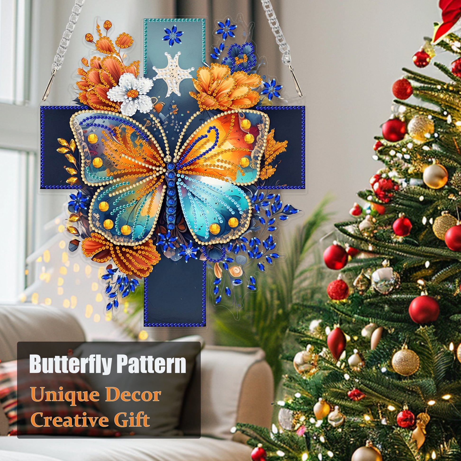 Cross with Butterfly