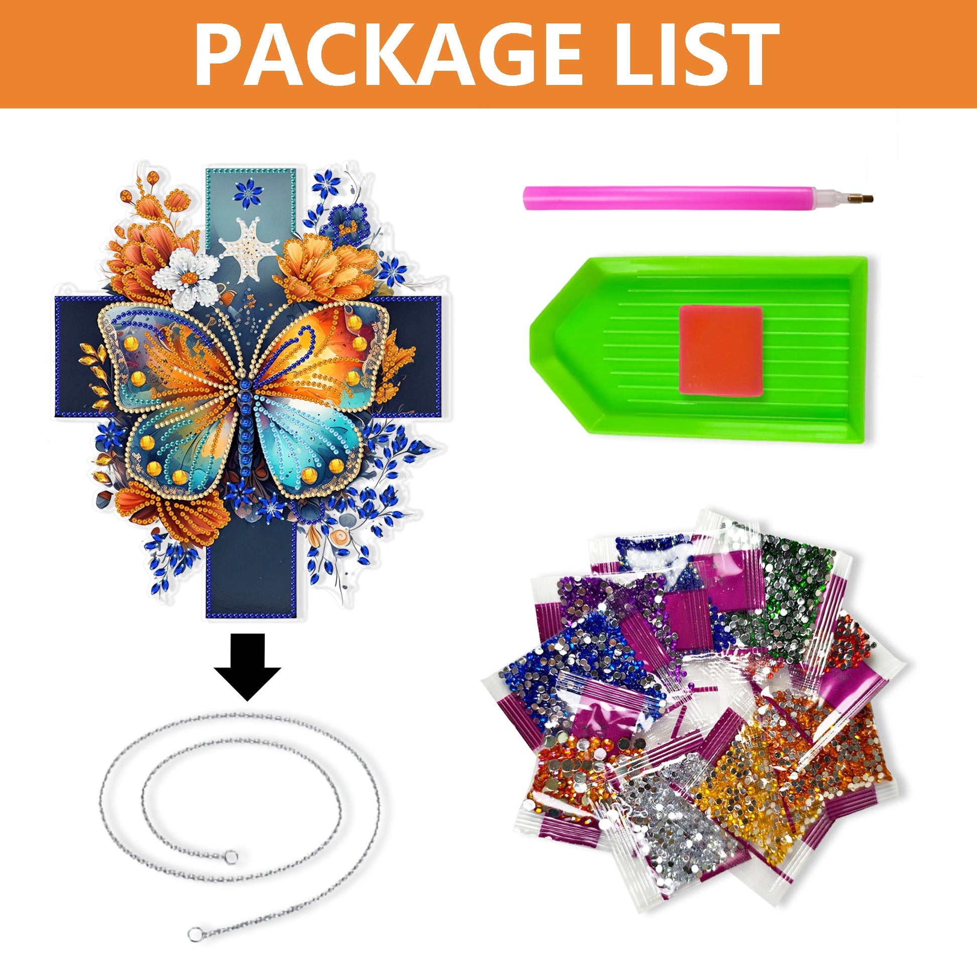 Cross with Butterfly