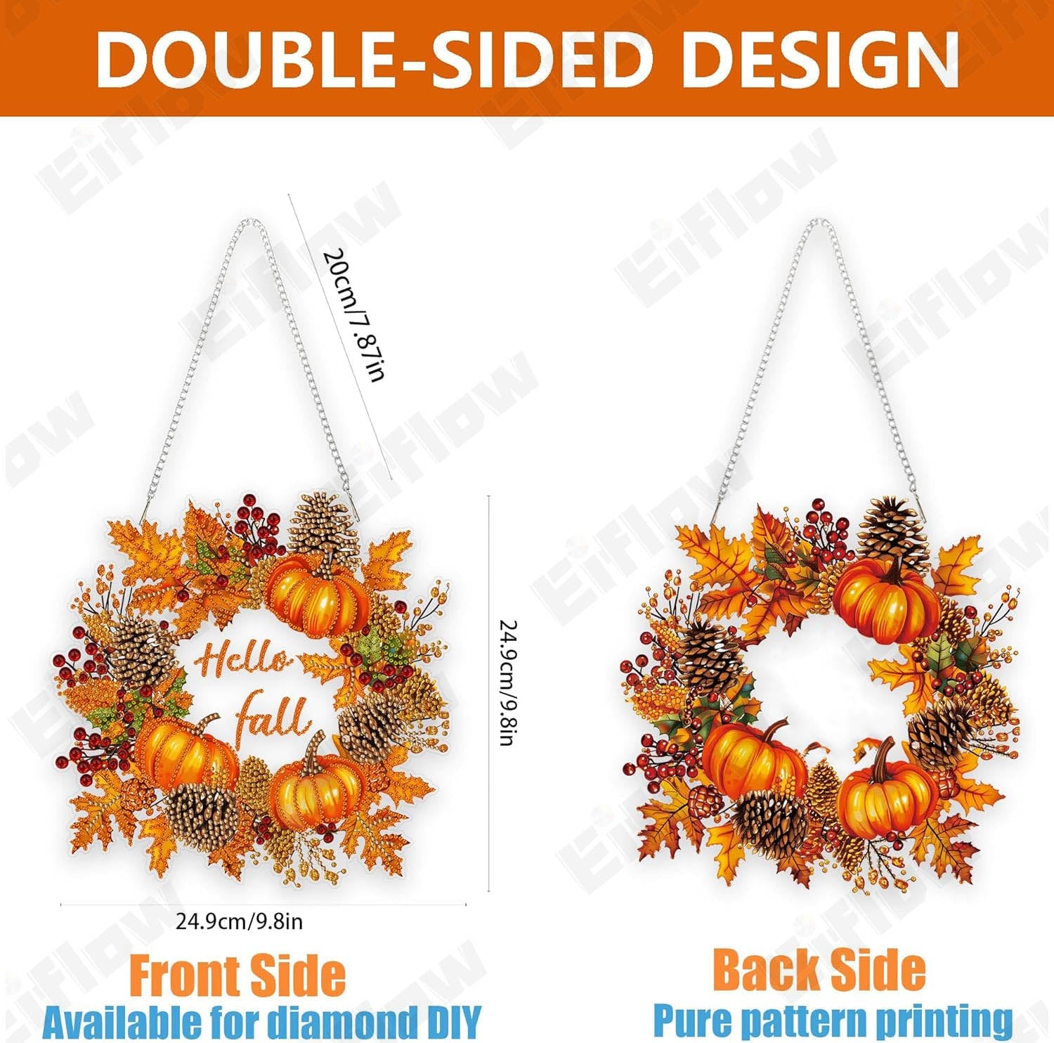 Hanging Pendant, Fall Wreath