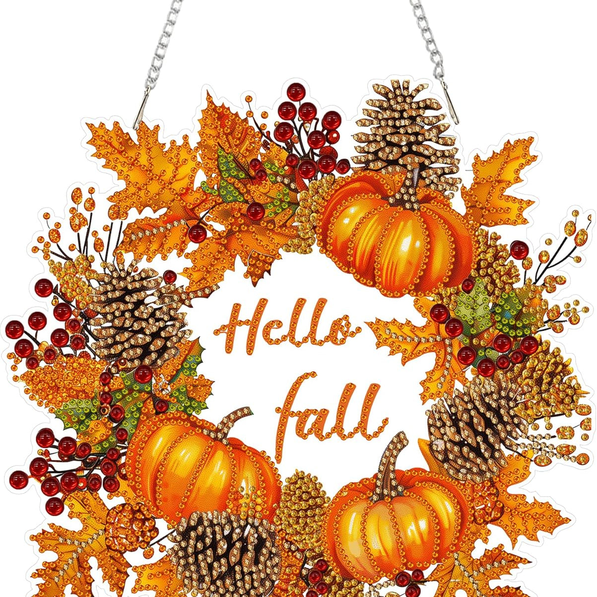 Hanging Pendant, Fall Wreath