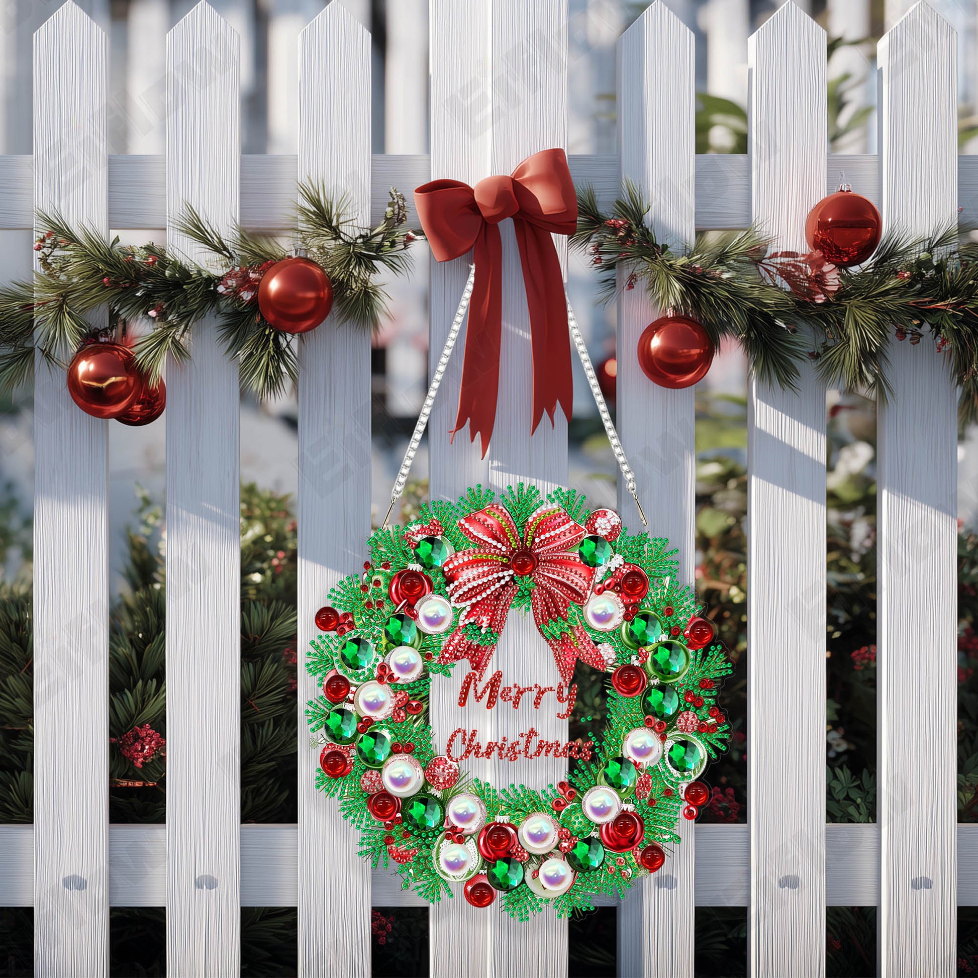 Hanging Pendant, Christmas Wreath