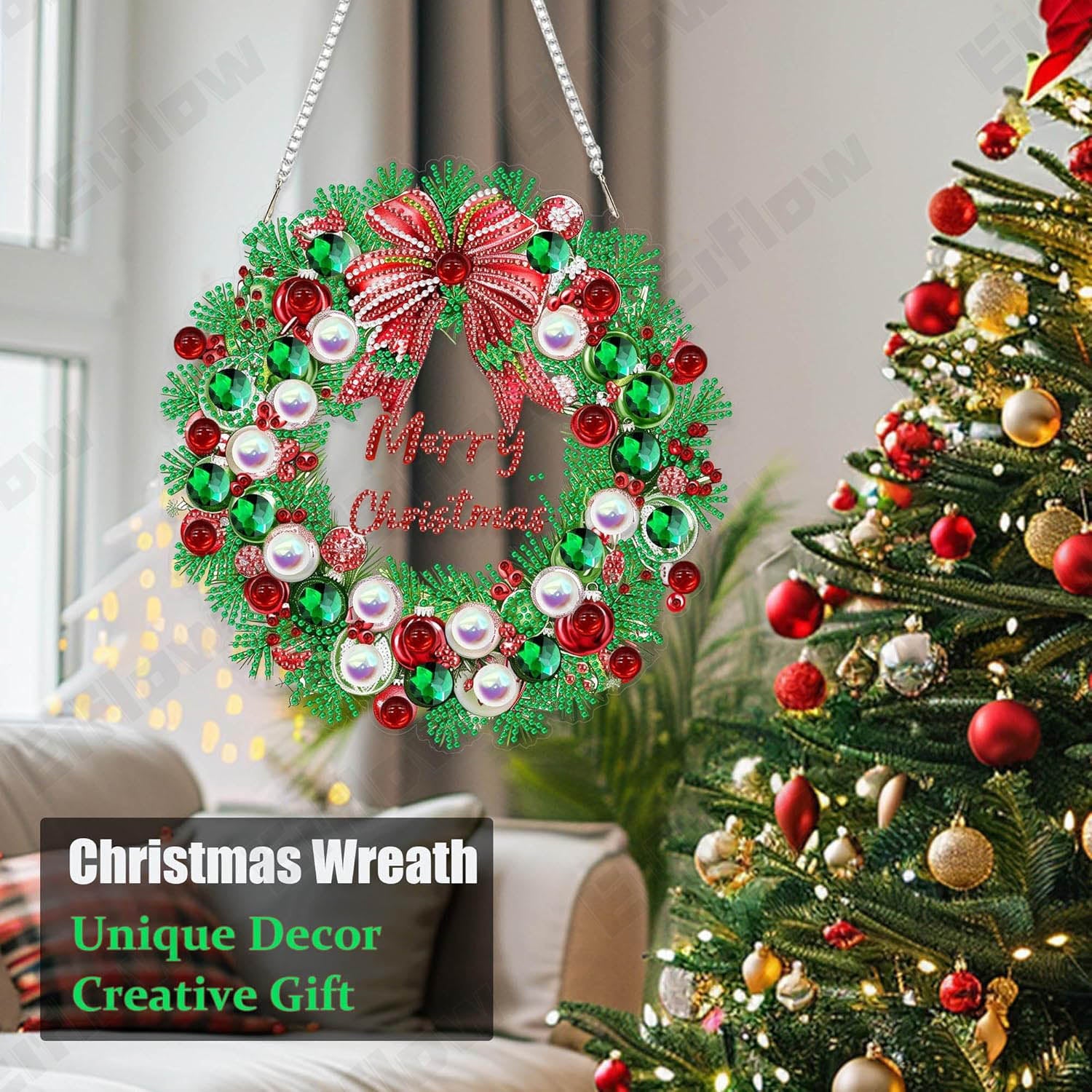 Hanging Pendant, Christmas Wreath
